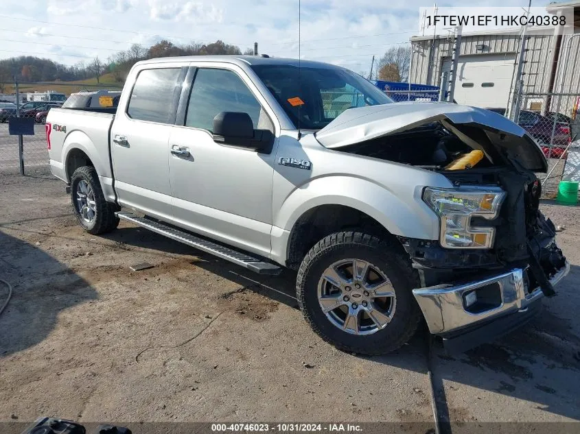 2017 Ford F-150 Xlt VIN: 1FTEW1EF1HKC40388 Lot: 40746023