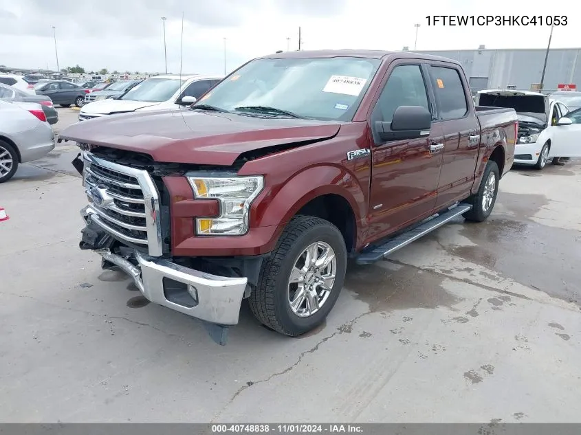 2017 Ford F-150 Xlt VIN: 1FTEW1CP3HKC41053 Lot: 40748838