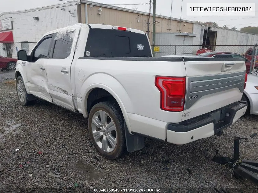 2017 Ford F-150 Limited VIN: 1FTEW1EG5HFB07084 Lot: 40759549