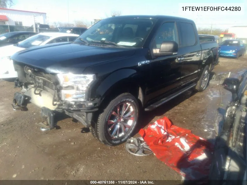 2017 Ford F-150 Xlt VIN: 1FTEW1EF0HFC44280 Lot: 40761358