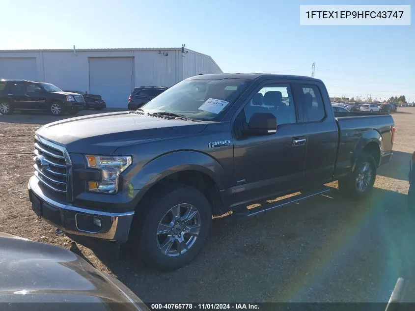 2017 Ford F-150 Xlt VIN: 1FTEX1EP9HFC43747 Lot: 40765778