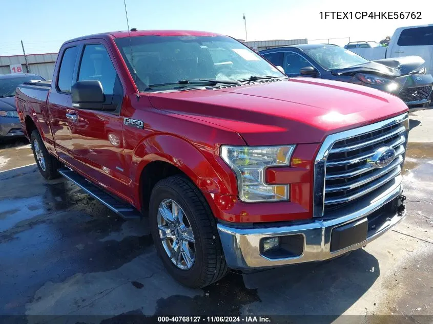 2017 Ford F-150 Xlt VIN: 1FTEX1CP4HKE56762 Lot: 40768127