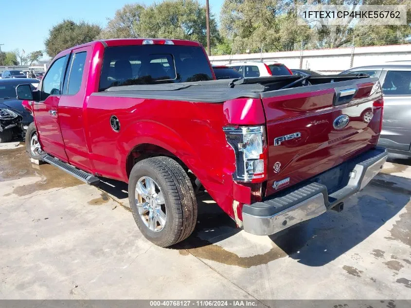 2017 Ford F-150 Xlt VIN: 1FTEX1CP4HKE56762 Lot: 40768127