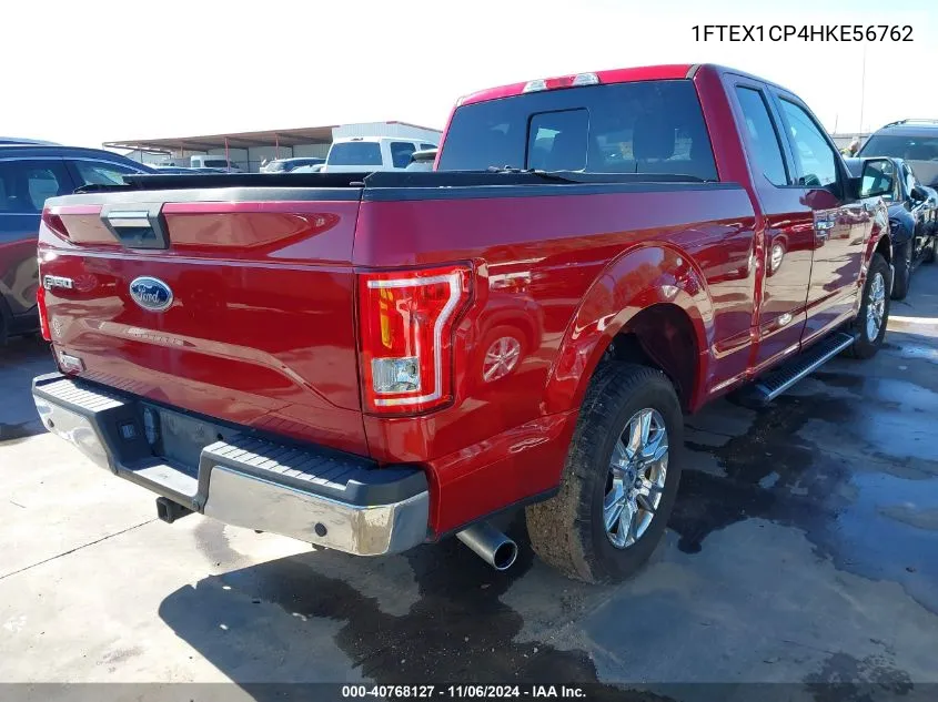 2017 Ford F-150 Xlt VIN: 1FTEX1CP4HKE56762 Lot: 40768127