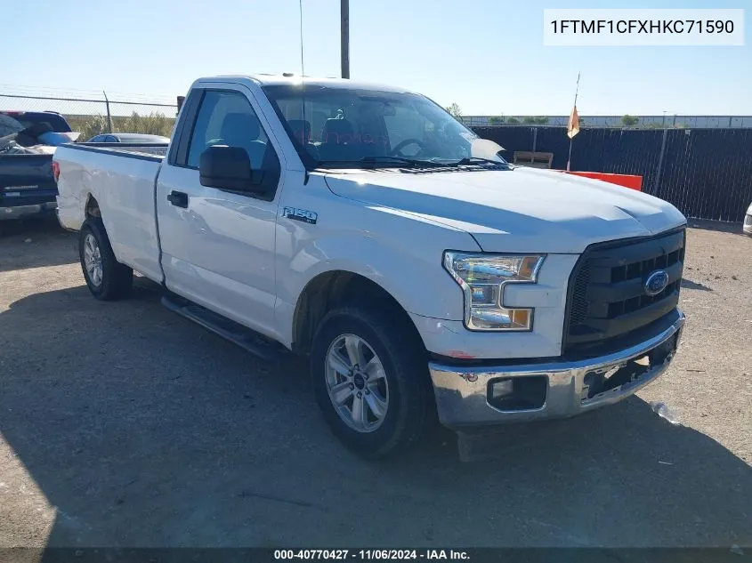 2017 Ford F-150 Xl VIN: 1FTMF1CFXHKC71590 Lot: 40770427