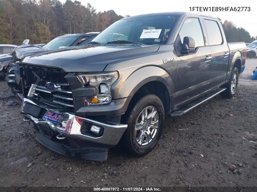 2017 Ford F-150 Xlt VIN: 1FTEW1E89HFA62773 Lot: 40807872