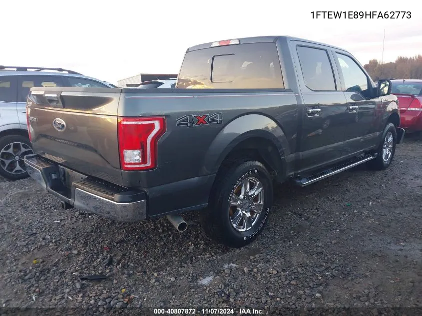 2017 Ford F-150 Xlt VIN: 1FTEW1E89HFA62773 Lot: 40807872