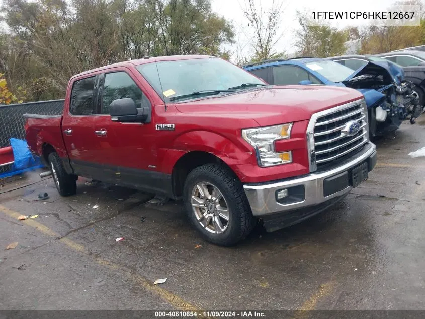 2017 Ford F-150 Xlt VIN: 1FTEW1CP6HKE12667 Lot: 40810654