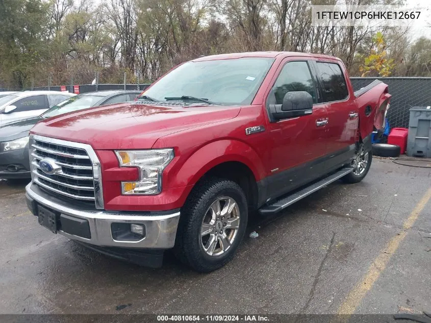 2017 Ford F-150 Xlt VIN: 1FTEW1CP6HKE12667 Lot: 40810654