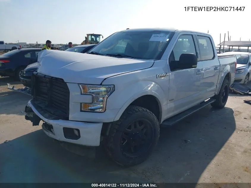 2017 Ford F-150 Xlt VIN: 1FTEW1EP2HKC71447 Lot: 40814122