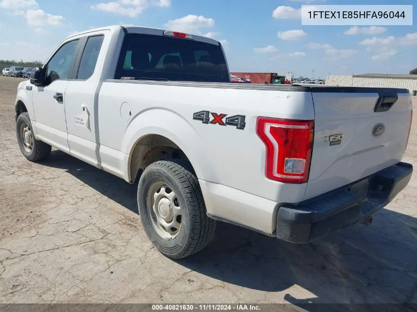 2017 Ford F-150 Xl VIN: 1FTEX1E85HFA96044 Lot: 40821630