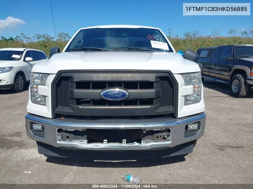 2017 Ford F-150 Xl VIN: 1FTMF1C83HKD56885 Lot: 40823324