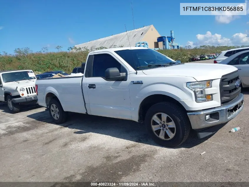 2017 Ford F-150 Xl VIN: 1FTMF1C83HKD56885 Lot: 40823324