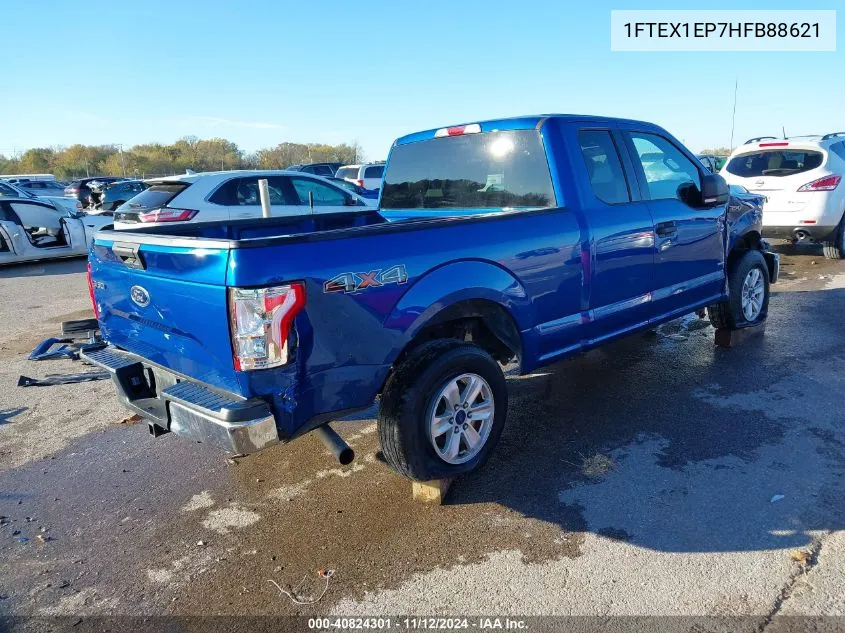 2017 Ford F-150 Xlt VIN: 1FTEX1EP7HFB88621 Lot: 40824301