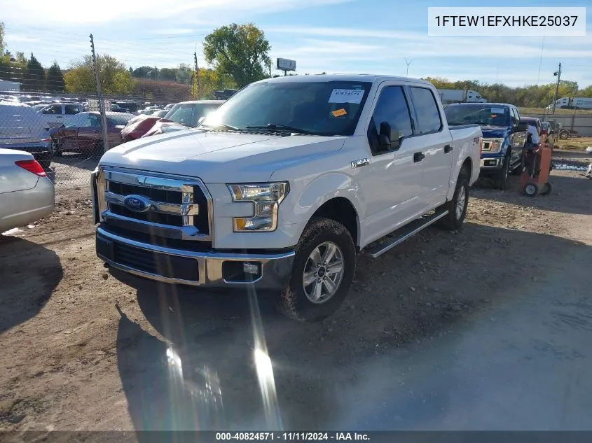 2017 Ford F-150 Xlt VIN: 1FTEW1EFXHKE25037 Lot: 40824571