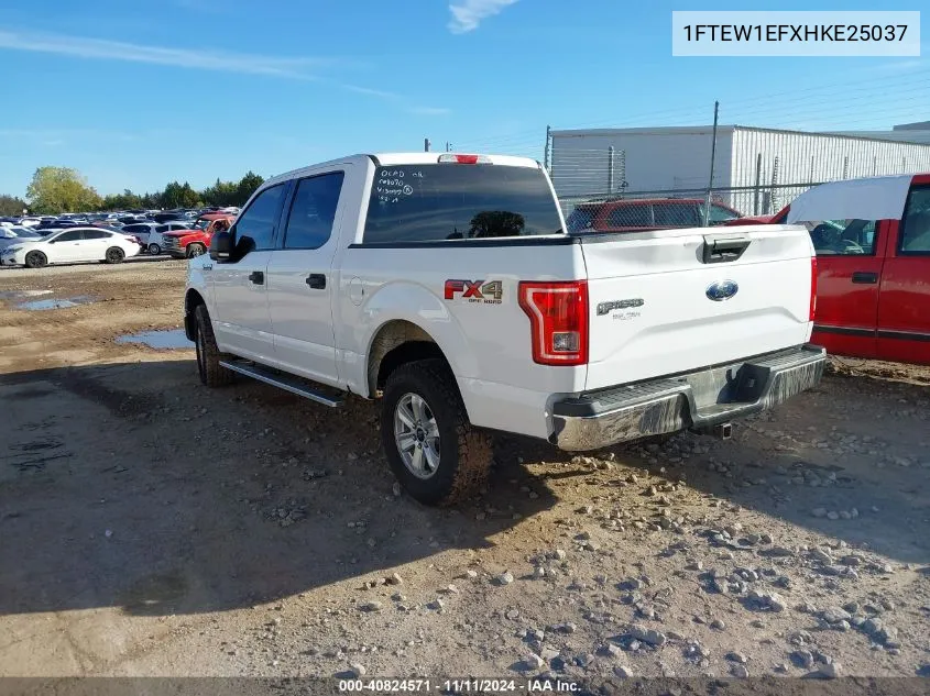 2017 Ford F-150 Xlt VIN: 1FTEW1EFXHKE25037 Lot: 40824571