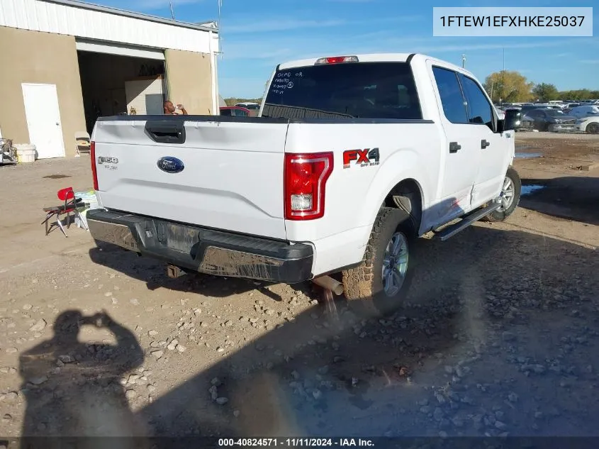 2017 Ford F-150 Xlt VIN: 1FTEW1EFXHKE25037 Lot: 40824571