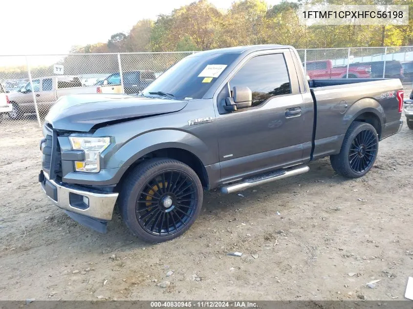 2017 Ford F-150 Xl VIN: 1FTMF1CPXHFC56198 Lot: 40830945