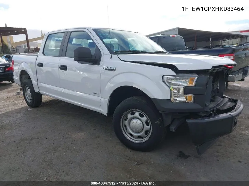 2017 Ford F-150 Xl VIN: 1FTEW1CPXHKD83464 Lot: 40847512