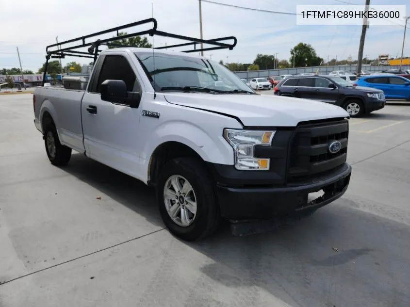 2017 Ford F-150 Xl VIN: 1FTMF1C89HKE36000 Lot: 40850890