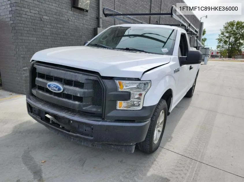 2017 Ford F-150 Xl VIN: 1FTMF1C89HKE36000 Lot: 40850890