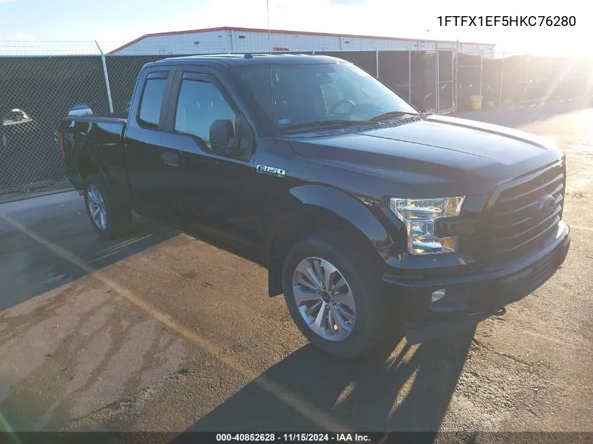 2017 Ford F-150 Xl VIN: 1FTFX1EF5HKC76280 Lot: 40852628