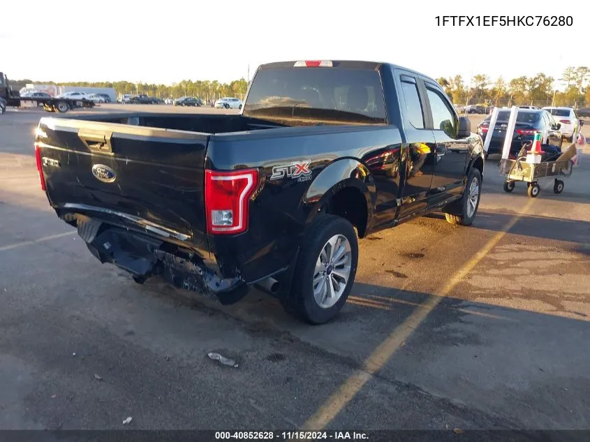 2017 Ford F-150 Xl VIN: 1FTFX1EF5HKC76280 Lot: 40852628