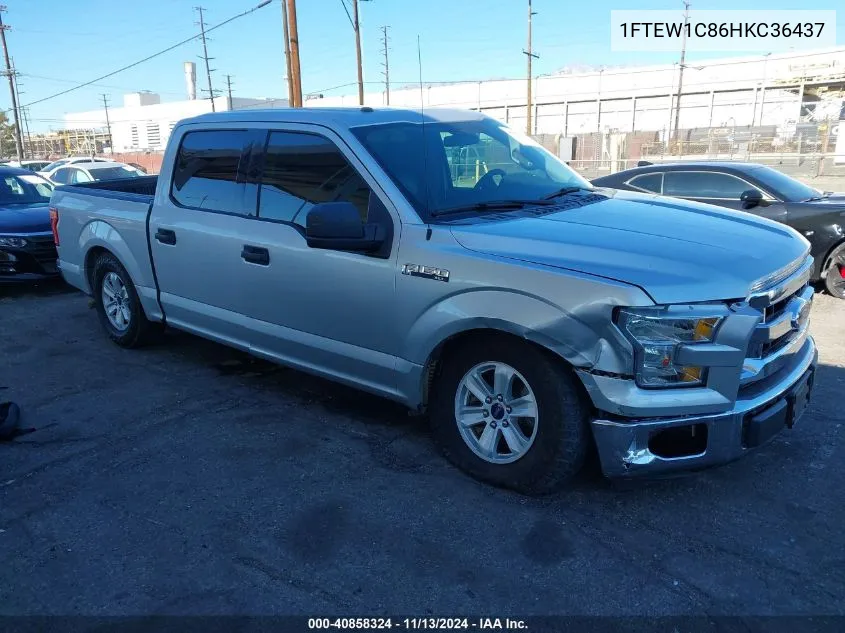 1FTEW1C86HKC36437 2017 Ford F-150 Xlt