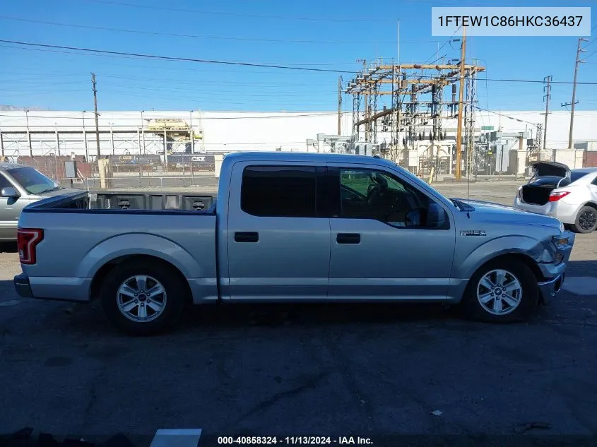 1FTEW1C86HKC36437 2017 Ford F-150 Xlt