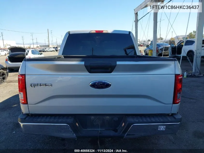 1FTEW1C86HKC36437 2017 Ford F-150 Xlt