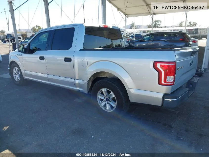 1FTEW1C86HKC36437 2017 Ford F-150 Xlt