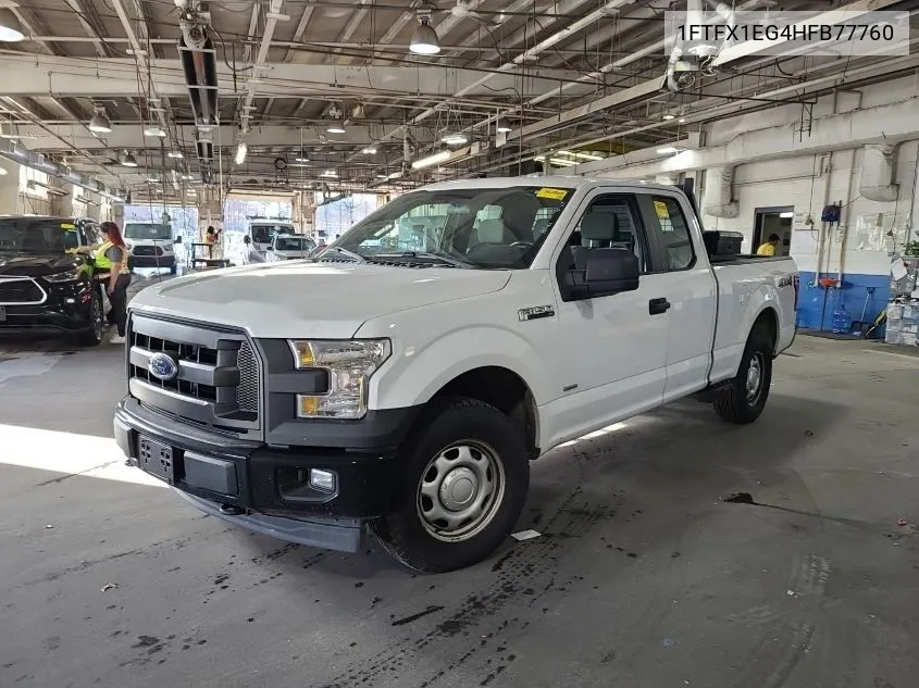 2017 Ford F150 Super Cab VIN: 1FTFX1EG4HFB77760 Lot: 40865740