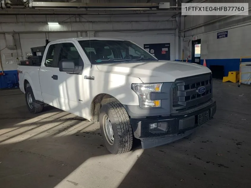 2017 Ford F150 Super Cab VIN: 1FTFX1EG4HFB77760 Lot: 40865740