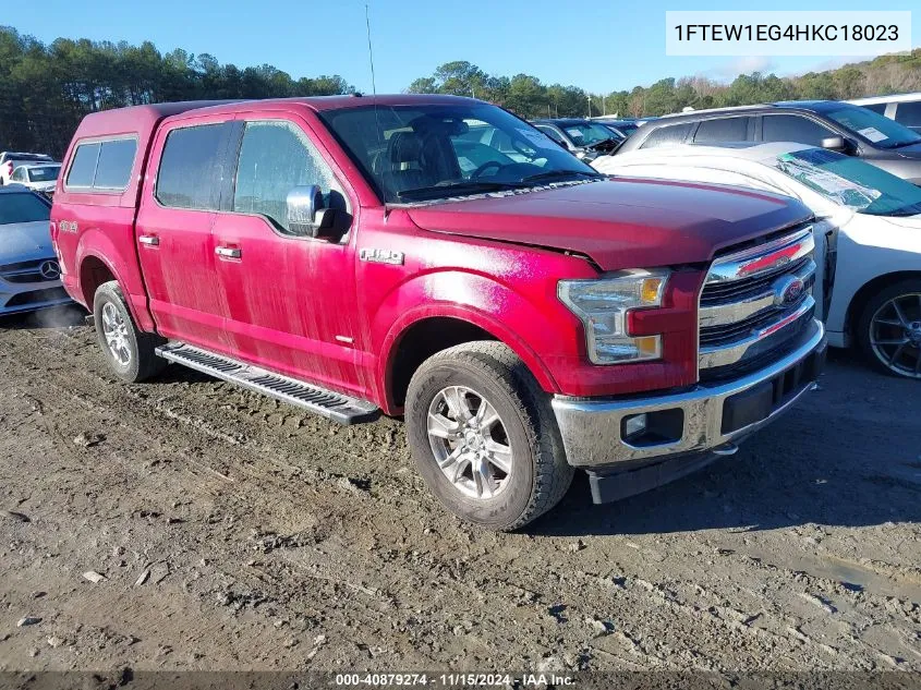 2017 Ford F-150 Lariat VIN: 1FTEW1EG4HKC18023 Lot: 40879274