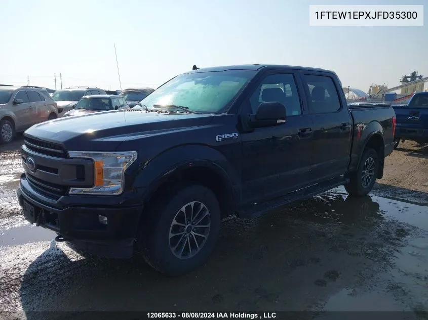 2018 Ford F150 Supercrew VIN: 1FTEW1EPXJFD35300 Lot: 12065633