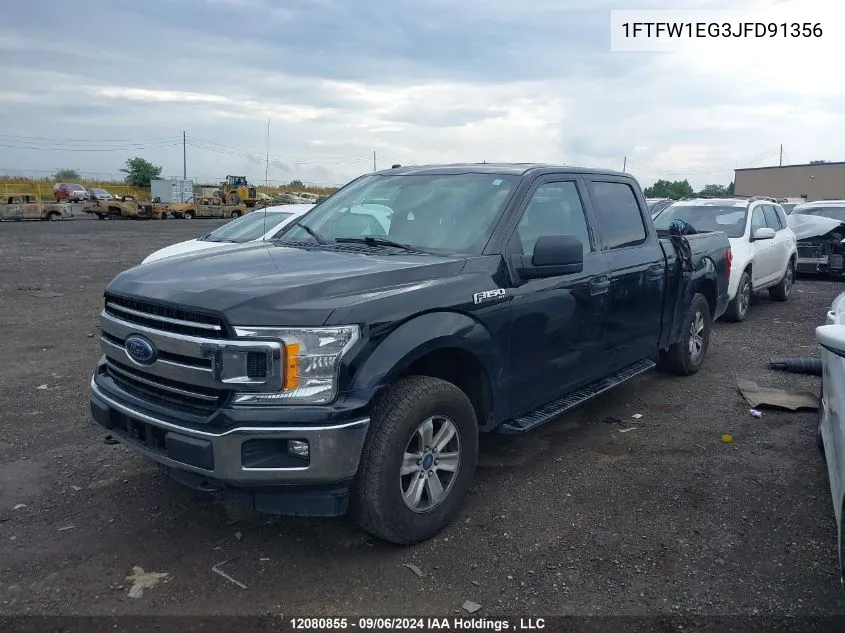 2018 Ford F-150 Xlt VIN: 1FTFW1EG3JFD91356 Lot: 12080855