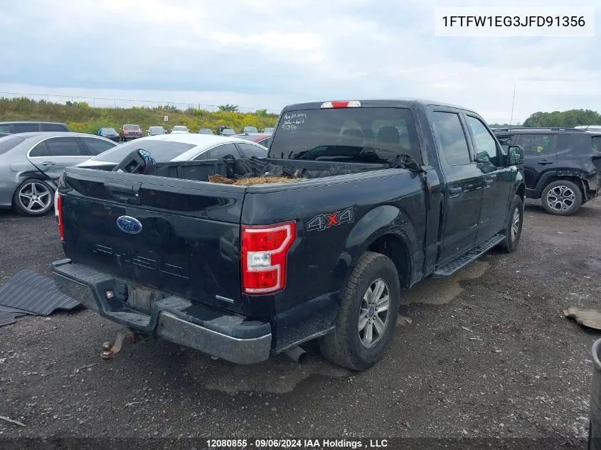 1FTFW1EG3JFD91356 2018 Ford F-150 Xlt