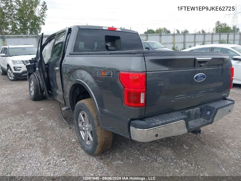 2018 Ford F-150 Lariat VIN: 1FTEW1EP9JKE62725 Lot: 12091945