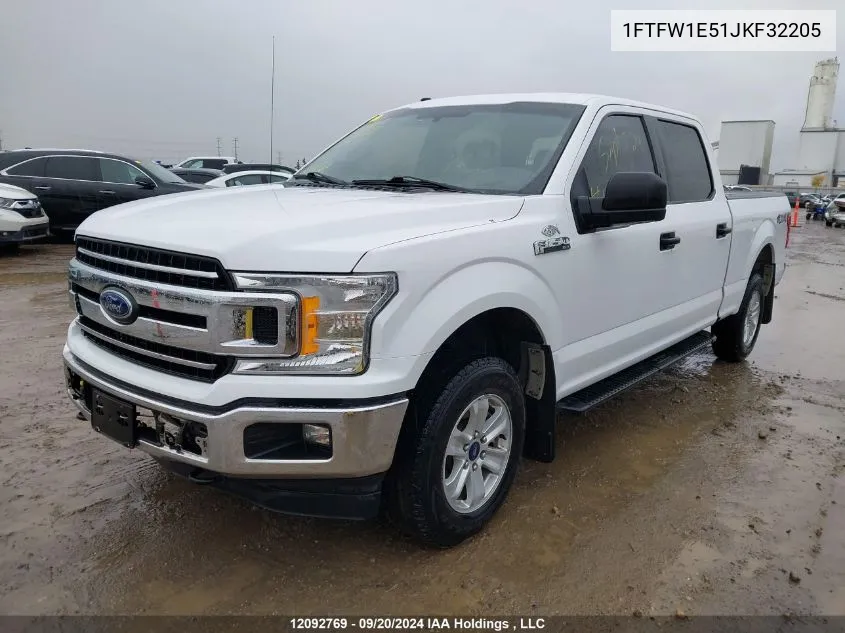 2018 Ford F150 Supercrew VIN: 1FTFW1E51JKF32205 Lot: 12092769