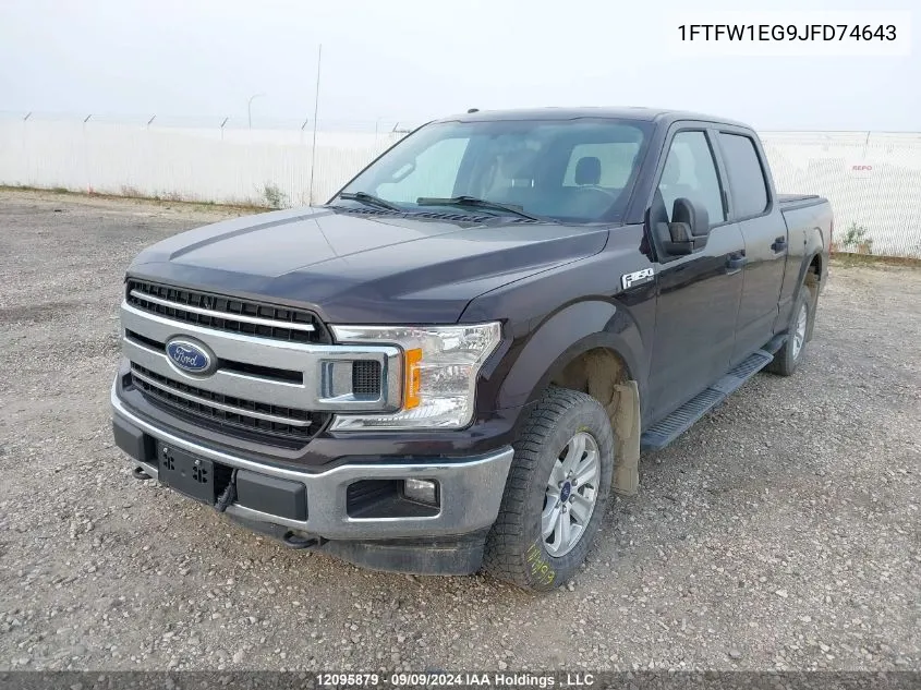 1FTFW1EG9JFD74643 2018 Ford F150 Supercrew