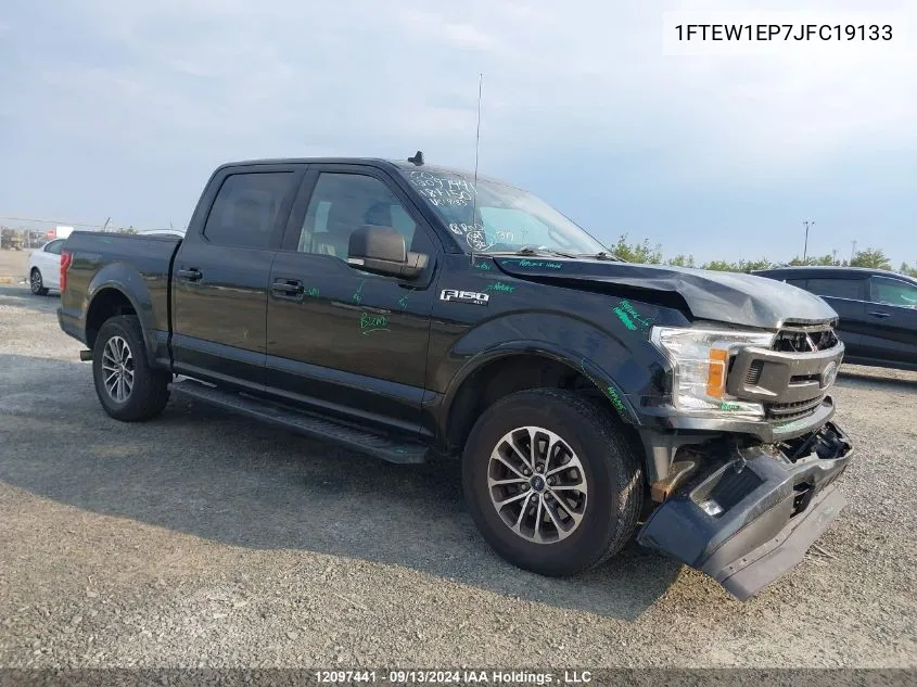 2018 Ford F150 Supercrew VIN: 1FTEW1EP7JFC19133 Lot: 12097441