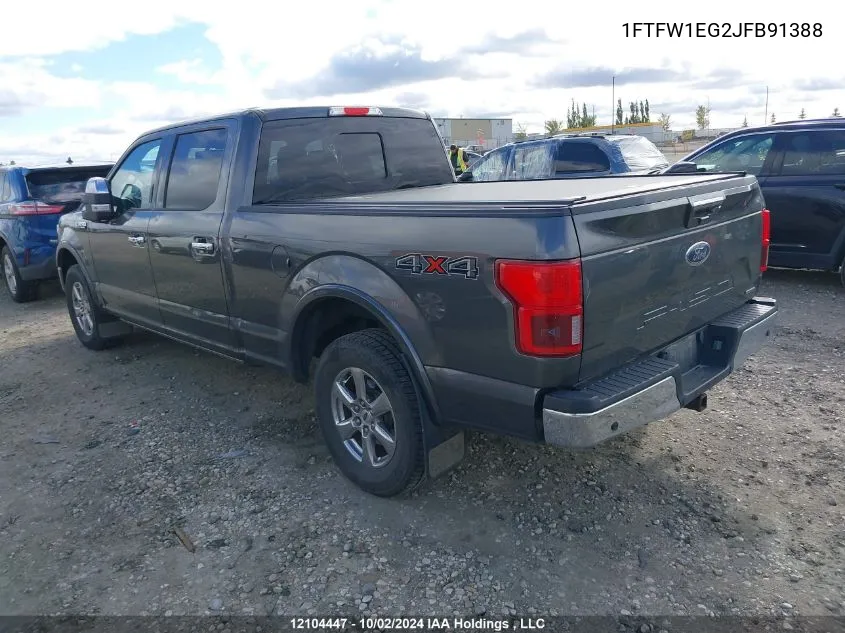 1FTFW1EG2JFB91388 2018 Ford F150 Supercrew