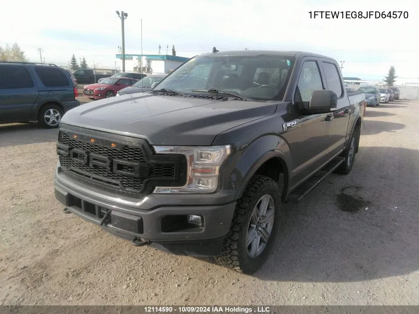 1FTEW1EG8JFD64570 2018 Ford F150 Supercrew