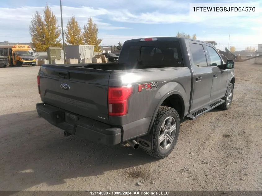 1FTEW1EG8JFD64570 2018 Ford F150 Supercrew