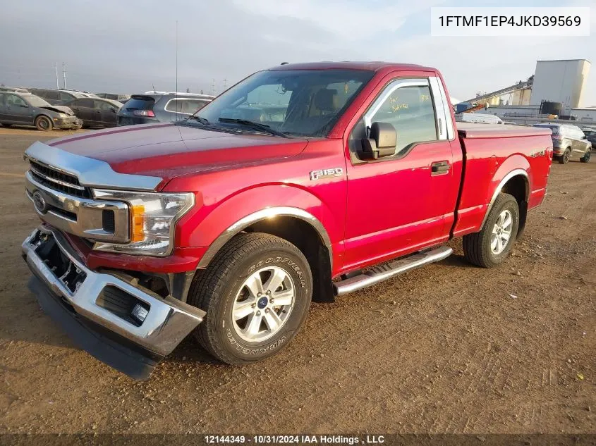 2018 Ford F150 VIN: 1FTMF1EP4JKD39569 Lot: 12144349