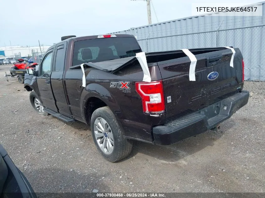 2018 Ford F-150 Xl/Xlt/Lariat VIN: 1FTEX1EP5JKE64517 Lot: 37930468