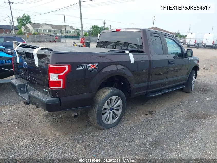 2018 Ford F-150 Xl/Xlt/Lariat VIN: 1FTEX1EP5JKE64517 Lot: 37930468