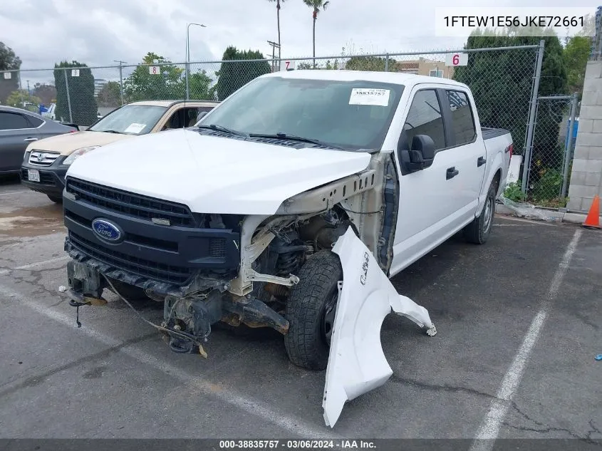 2018 Ford F-150 Xl VIN: 1FTEW1E56JKE72661 Lot: 38835757