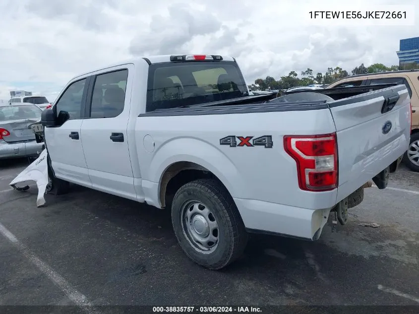 2018 Ford F-150 Xl VIN: 1FTEW1E56JKE72661 Lot: 38835757