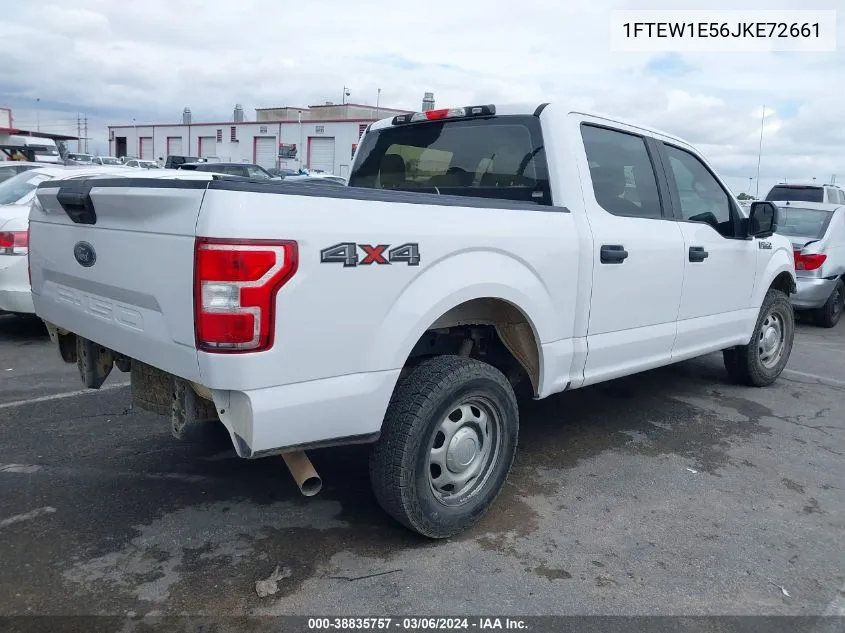 2018 Ford F-150 Xl VIN: 1FTEW1E56JKE72661 Lot: 38835757